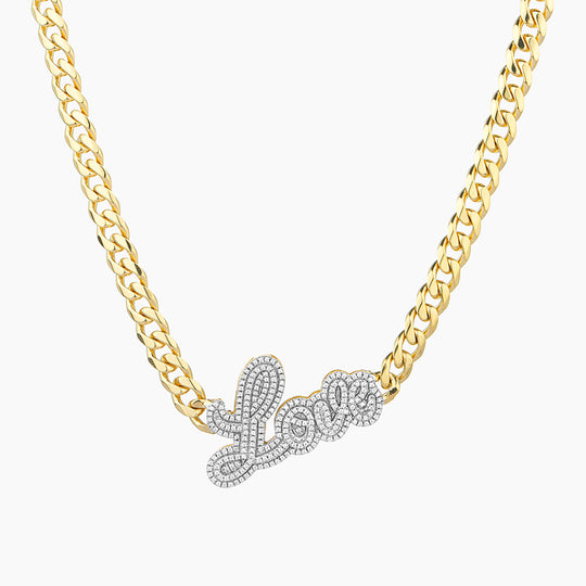 Love Cuban Necklace