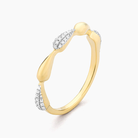Raindrops Falling Stackable Ring