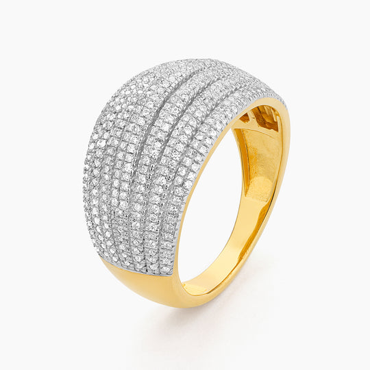 Diamond Rows Fashion ring