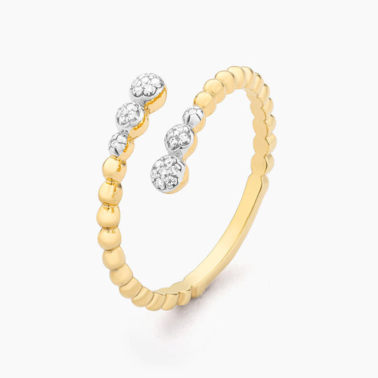 Beaded Connection Statement Ring