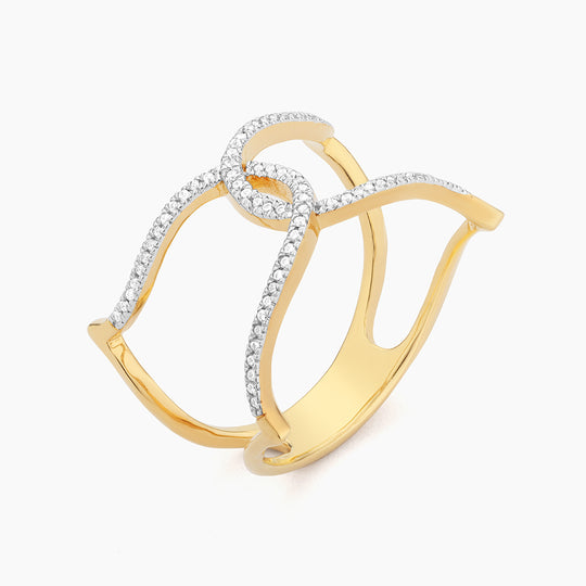 Intertwined Fashion ring