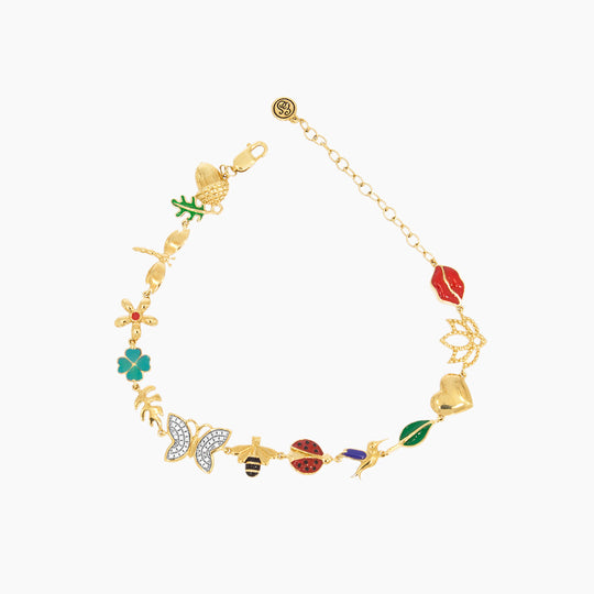 Spring Bloom Enamel Bracelet