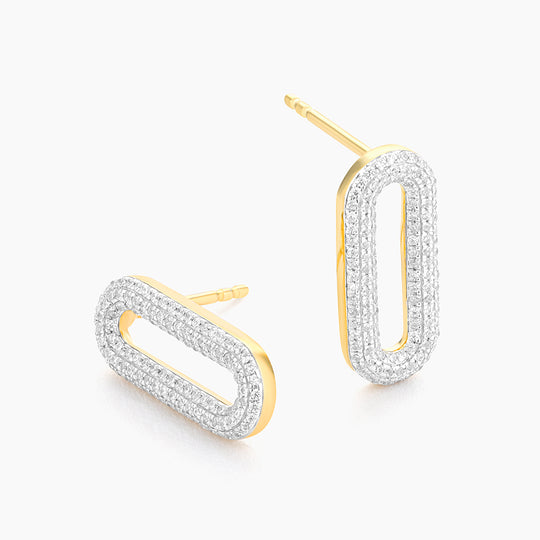 Racetrack Long Earrings