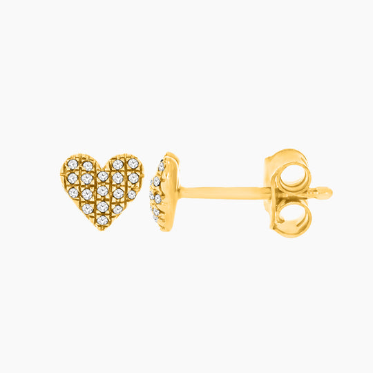 Mini Heart Stud Earrings