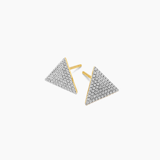 Love Triangle Stud Earrings