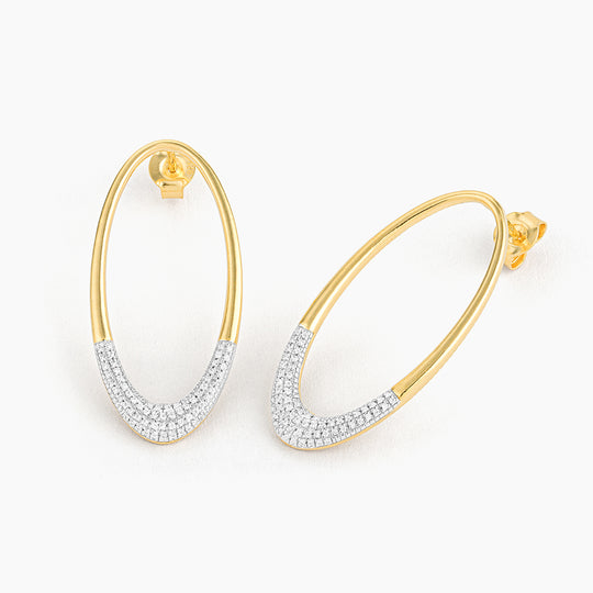 One with the Oval Long Earrings