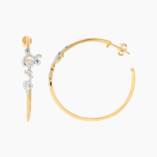 Love Hoop Earrings