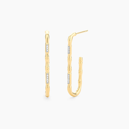 Small Saxophone Long Earrings