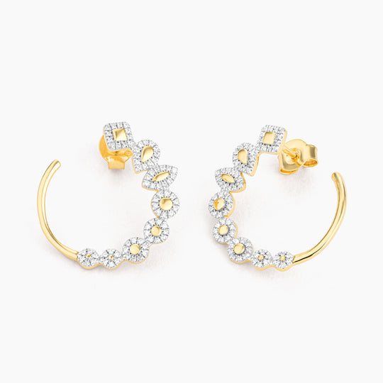 Blossom Hoop Earrings