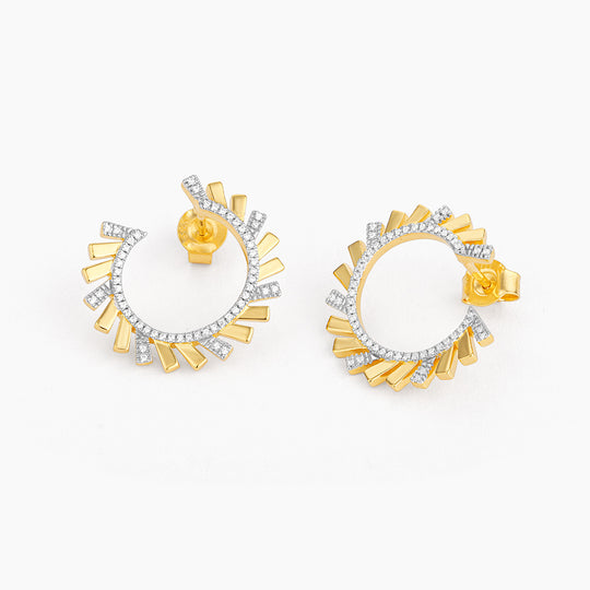 Gentle Feathers Hoop Earrings