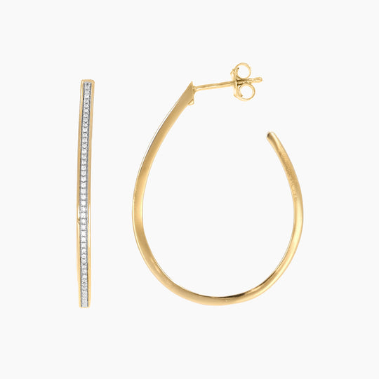 The Pear Hoop Earrings