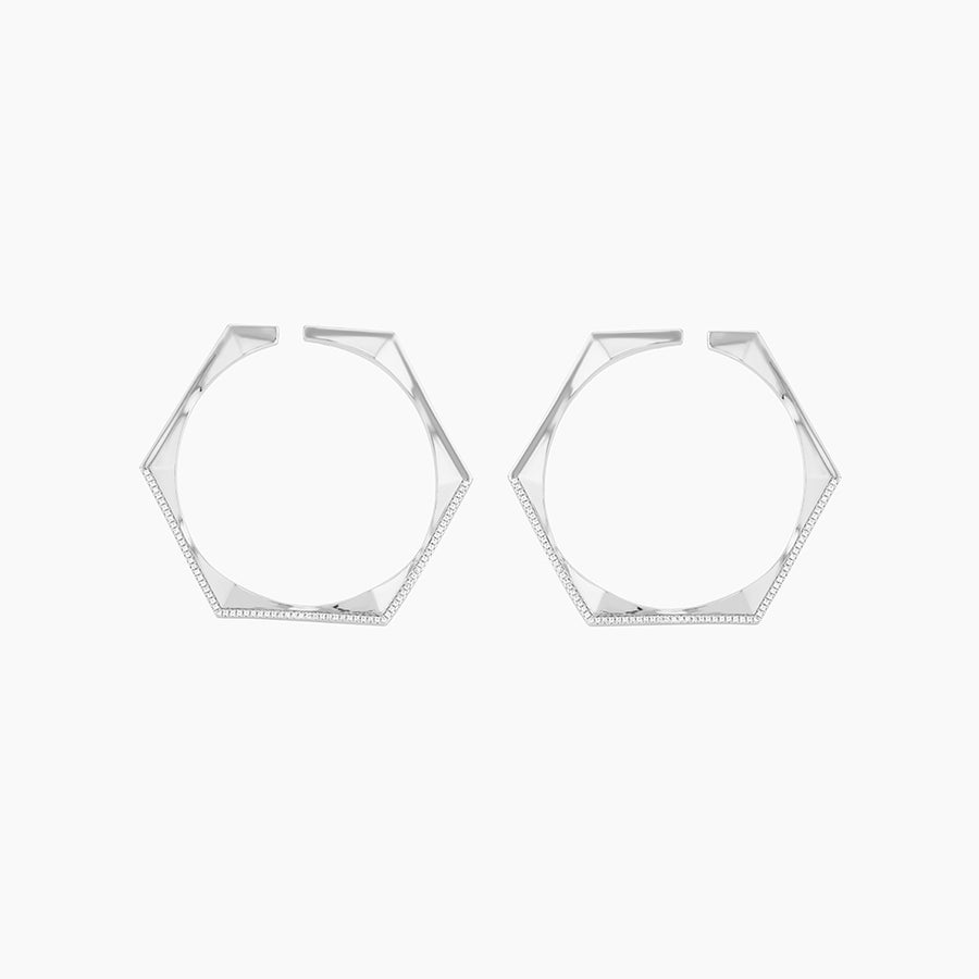 Hexagon Stud Earrings