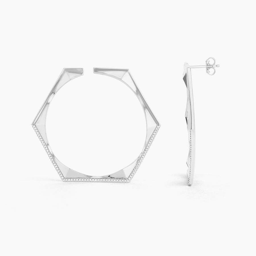 Hexagon Stud Earrings