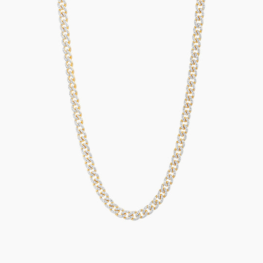 Full Mini Link Cuban Pendant Necklace