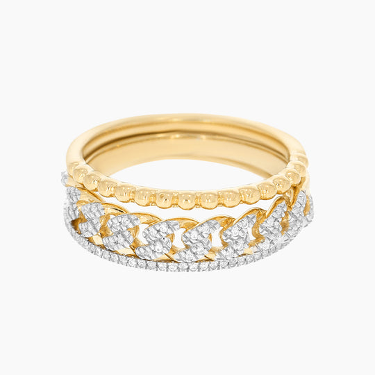 The Space Between Cuban Stackable Ring